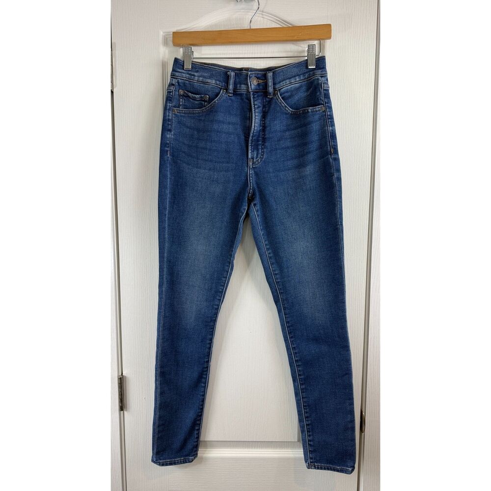 Express Women’s Skinny High Rise Jeans Size 6R Blue Stretch Denim